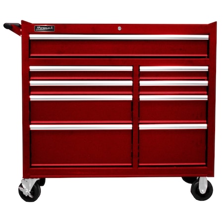 Homak 41in SE Roller Cabinet 9 DRW - Red RD04041097